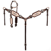 Showman Limited Edition Thunderbird Rose One Ear Headstall and Breastcollar Set