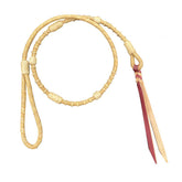 Showman Rawhide Braided Over & Under With Latigo Leather Popper