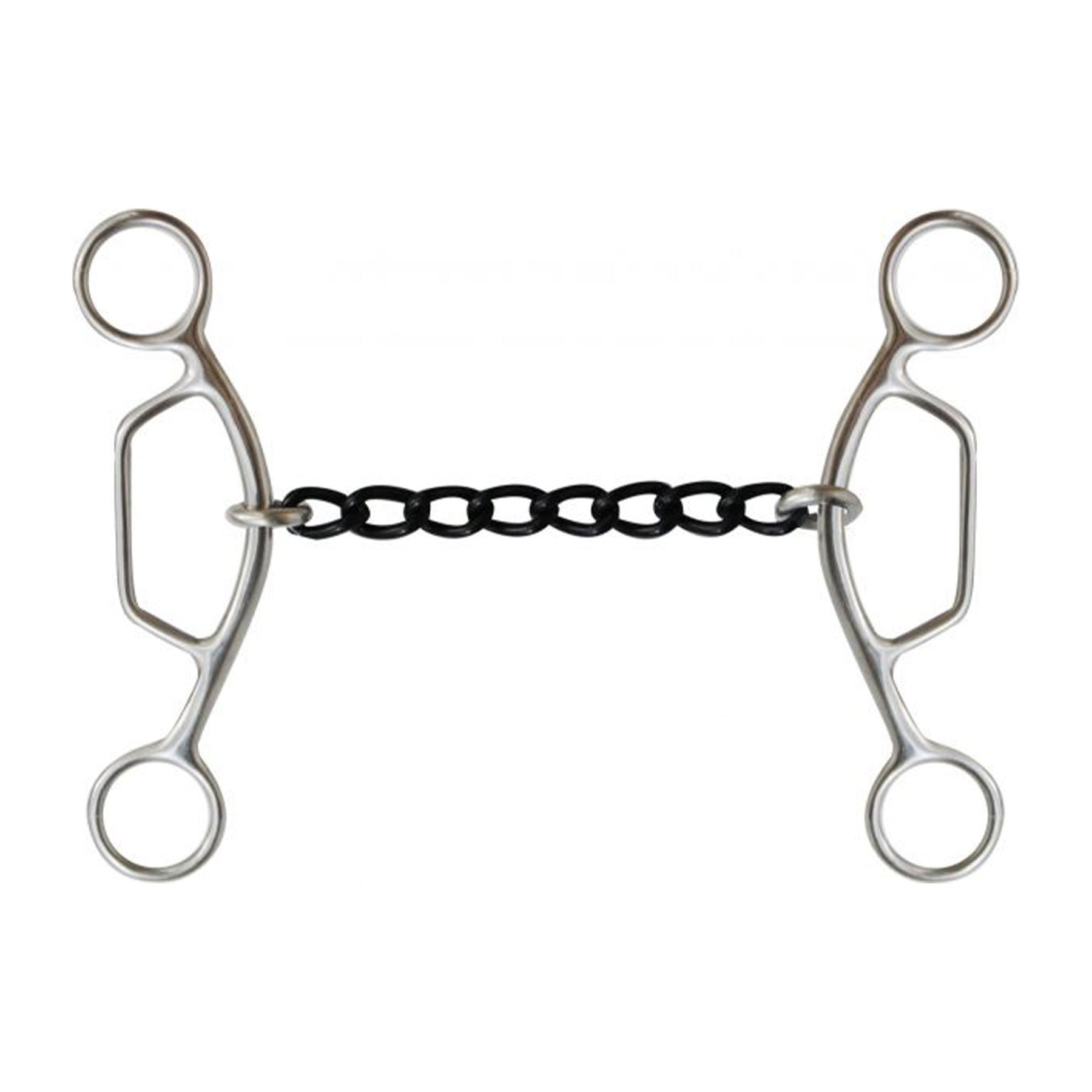 Showman stainless steel sliding gag bit with 6