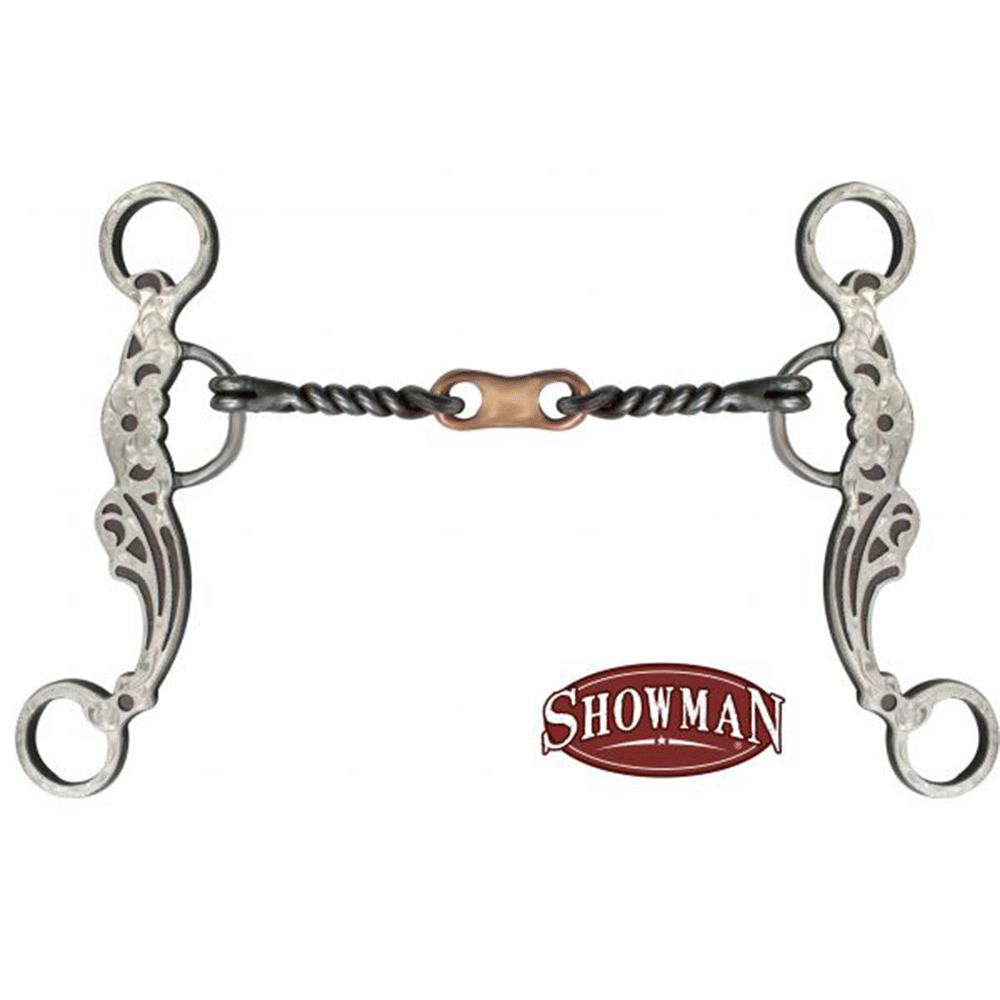 Showman 5" Twisted mouth with copper dogbone