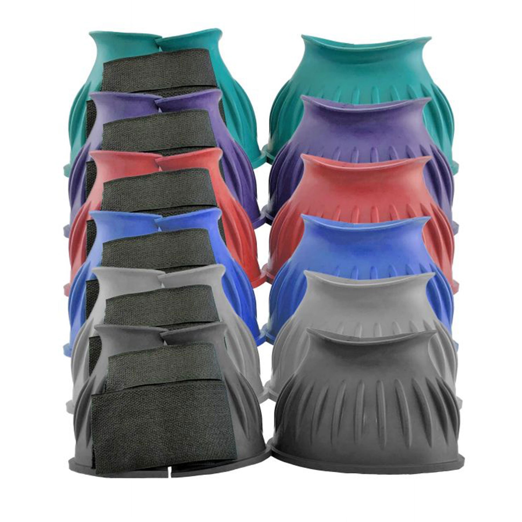 Rubber Bell Boots with Double Velcro Closure