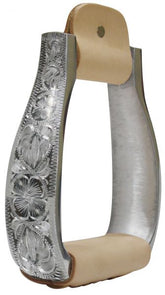 Showman Polished aluminum engraved stirrups