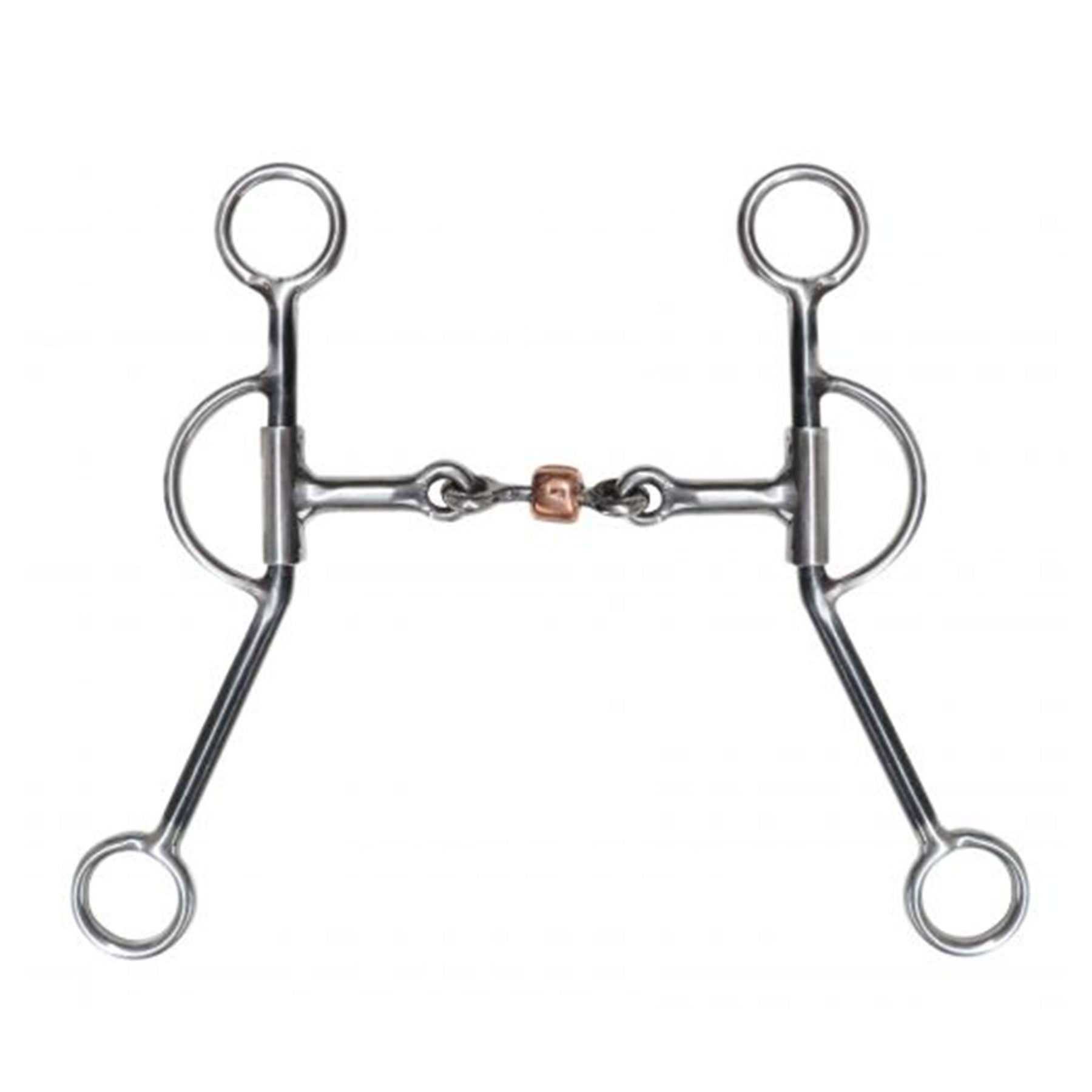 Showman stainless steel training snaffle bit