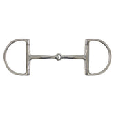 Showman stainless steel D-ring bit with 5" snaffle mouth and large 4" cheeks
