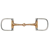 Showman Stainless Steel d-ring style bit with 3" D cheek