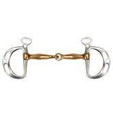 Showman stainless steel Kimberwick style bit with D cheeks