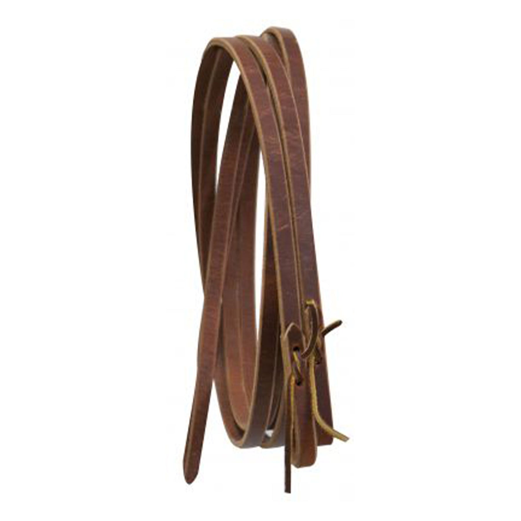 5/8" leather reins with water loop ends