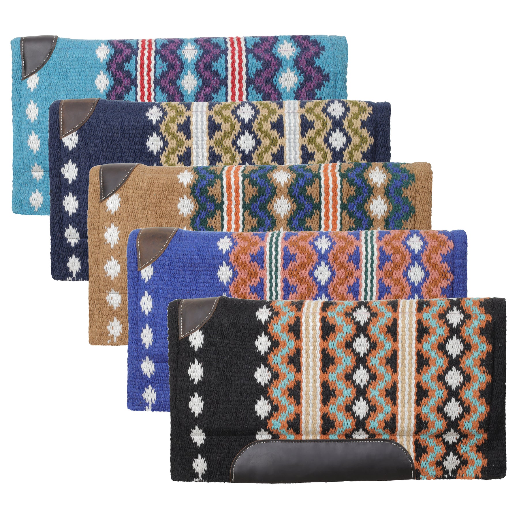 Assorted 34" x 36" 100% New Zealand Wool Cutter Pad - Navajo Diamond