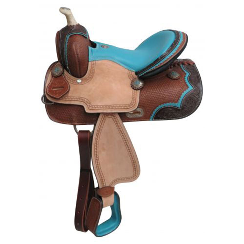 Double T Pony/Youth Barrel Style Saddle - 13 Inch