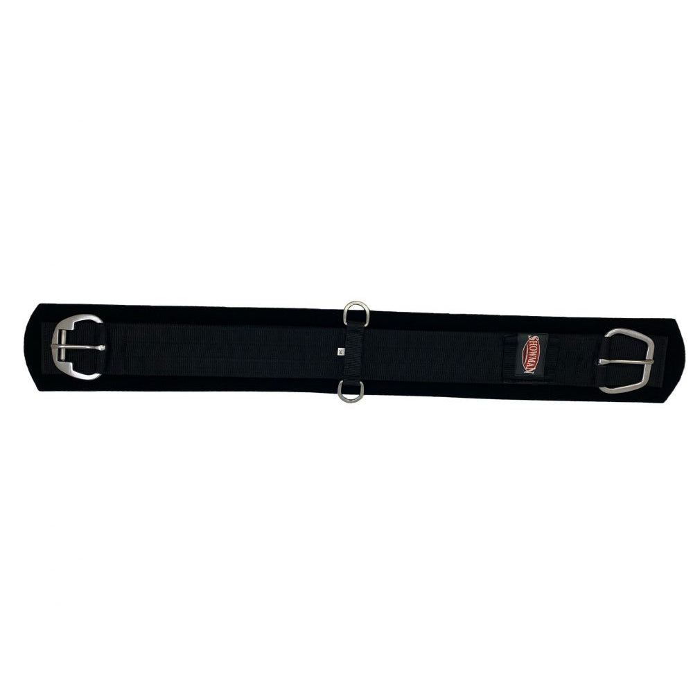 Showman Neoprene Sticky Girth with Flat SS Hardware and Roller Buckle