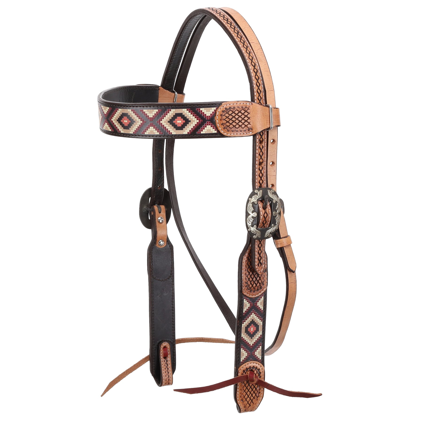 Showman Aztec Loom Browband Headstall