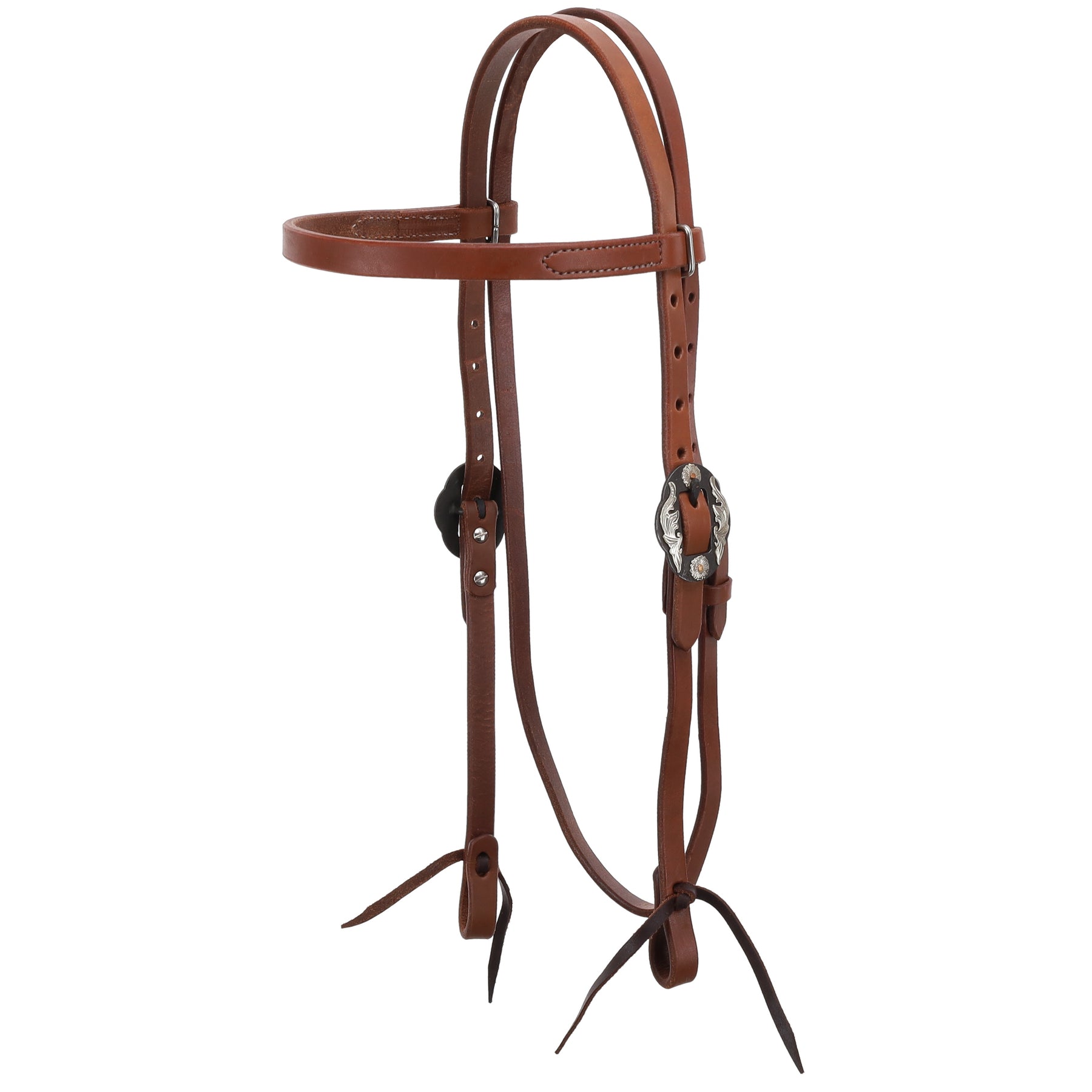 Showman Silverleaf Browband Headstall