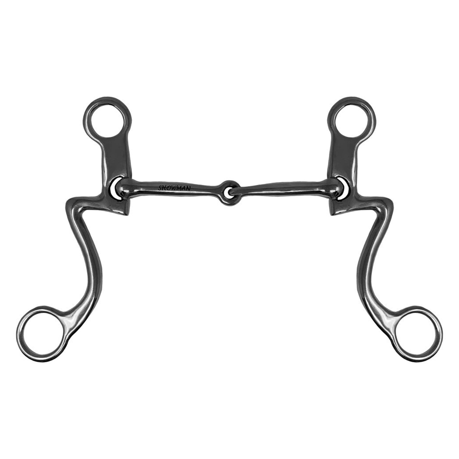 Showman Western Seven Shank Smooth Snaffle Bit