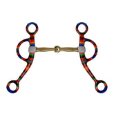 Showman Serape Print Copper Argentine Snaffle Bit