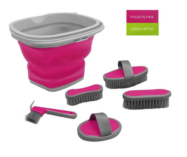Versatile Grooming Kit with Collapsible Bucket