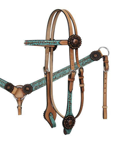 FEATURED: Turquoise Bridle & Breast Collar Set | Only $99