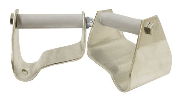 Showman 3" Polished aluminum stirrup correctors