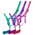 Showman Triple Ply Nylon Halter with Powder Coated Hardware - Yearling/Small Horse