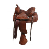 Double T Pony Saddle with Tapadero Stirrups - 10 Inch