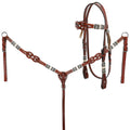Showman Celtic Knot Browband Headstall and Breastcollar Set