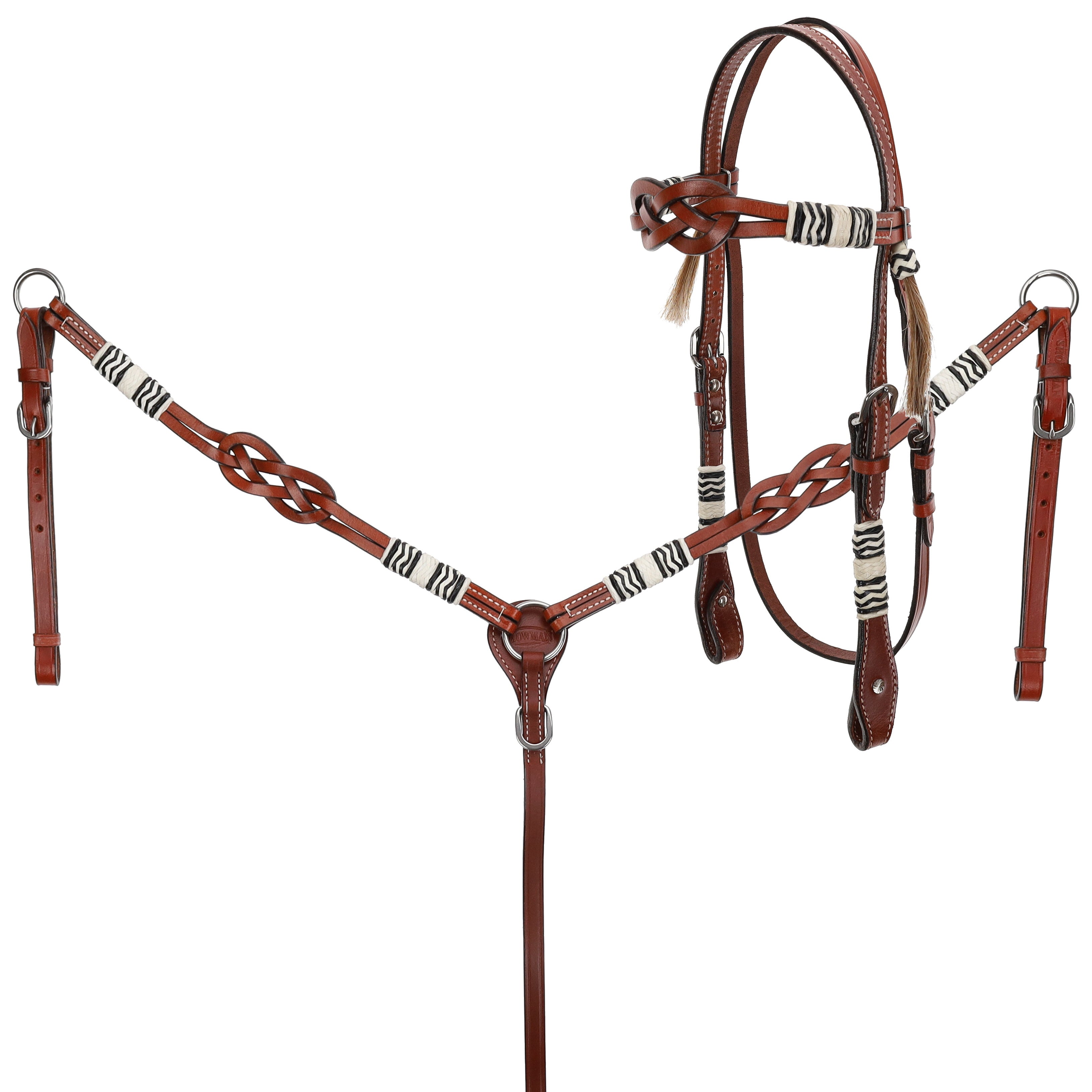Showman Celtic Knot Browband Headstall and Breastcollar Set