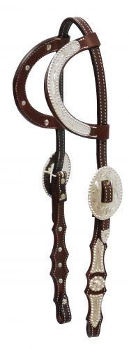 Showman Argentina cow leather show headstall