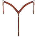 Showman Argentina Cow Leather Breastcollar with Floral and Basket Tooling