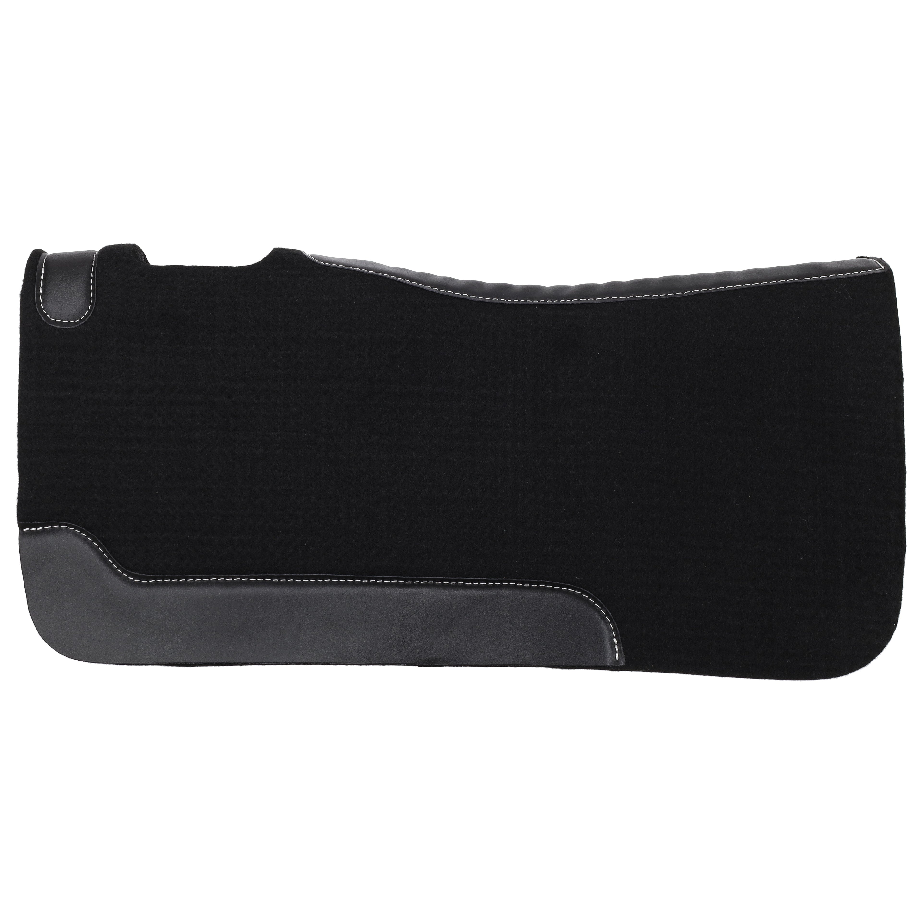 32" x 32" Black Contoured Felt Saddle Pad