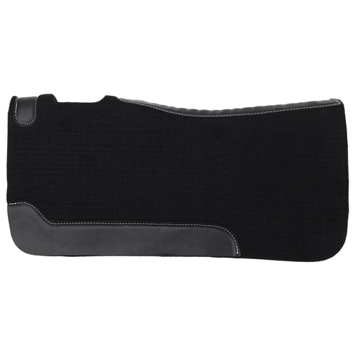 32" x 32" Black Contoured Felt Saddle Pad