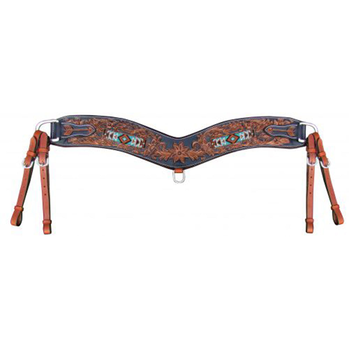 Showman Southwest Floral Tripping Collar