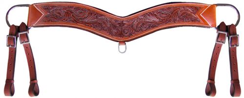 Showman Floral tooled tripping collar