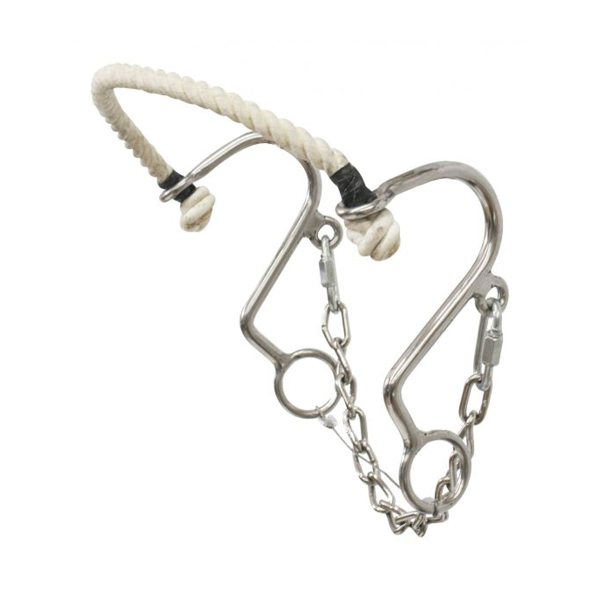 Showman Stainless Steel Little S Hackamore - 6 In.