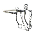 Showman stainless steel hackamore with rope nose with 7" cheeks