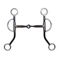 Showman stainless steel training snaffle bit with 8" cheeks