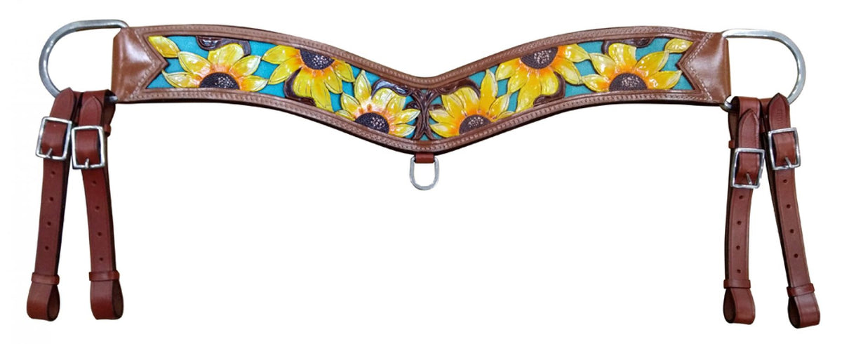 Showman Hand Painted Sunflower tripping collar