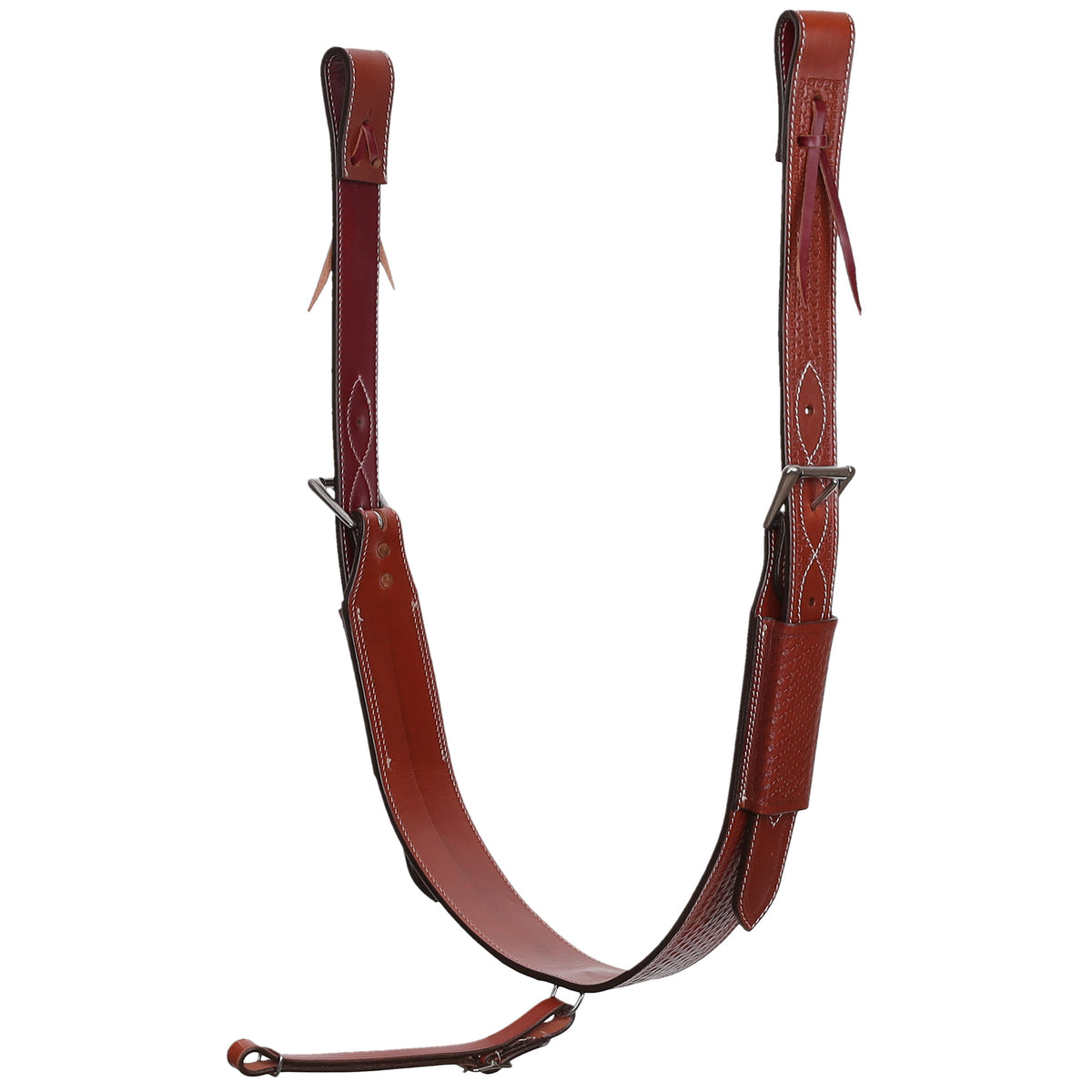 Showman Basketweave Leather Backrigging - 3"