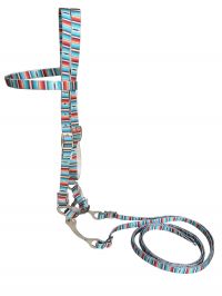 Showman Horse size Premium nylon browband headstall  Reins with bit with a Serape print design