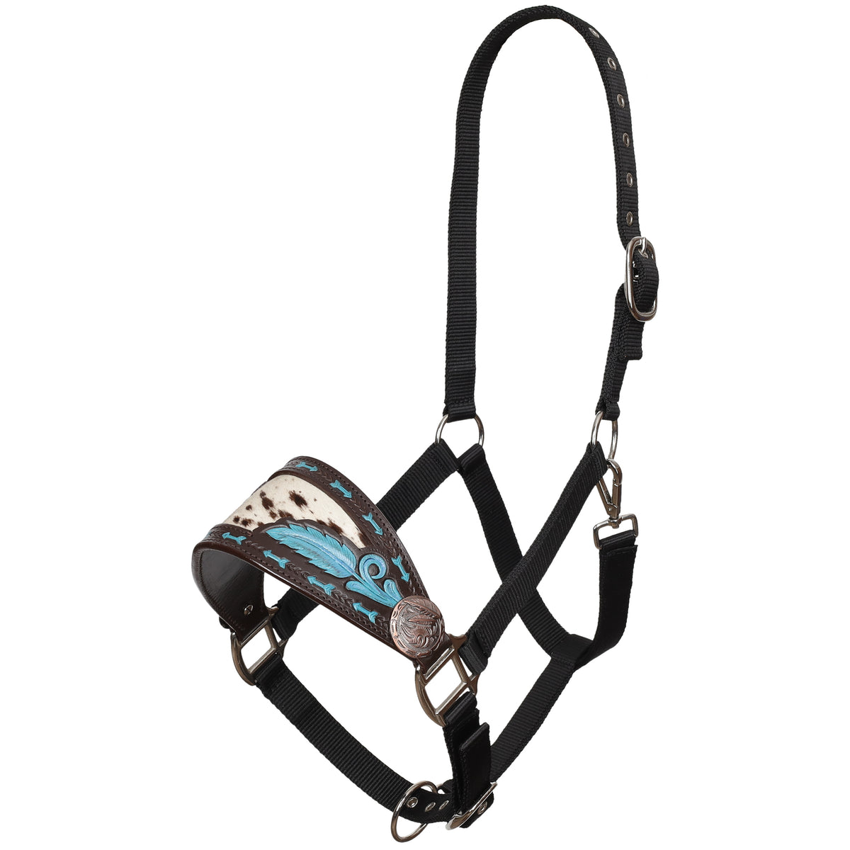 Showman Painted Quill Bronc Halter