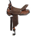 Double T Heritage Rose Spinal Relief Barrel Style Saddle - 15, 16 Inch