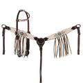 Showman Blushed Rose One Ear Headstall and Breastcollar Set