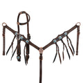 Showman Blackwater Gator One Ear Headstall and Breastcollar Set