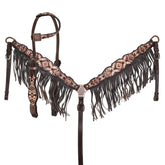 Showman Limited Edition High Plains One Ear Headstall and Breastcollar Set