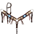 Showman High Desert Mohair One Ear Headstall and Breastcollar Set