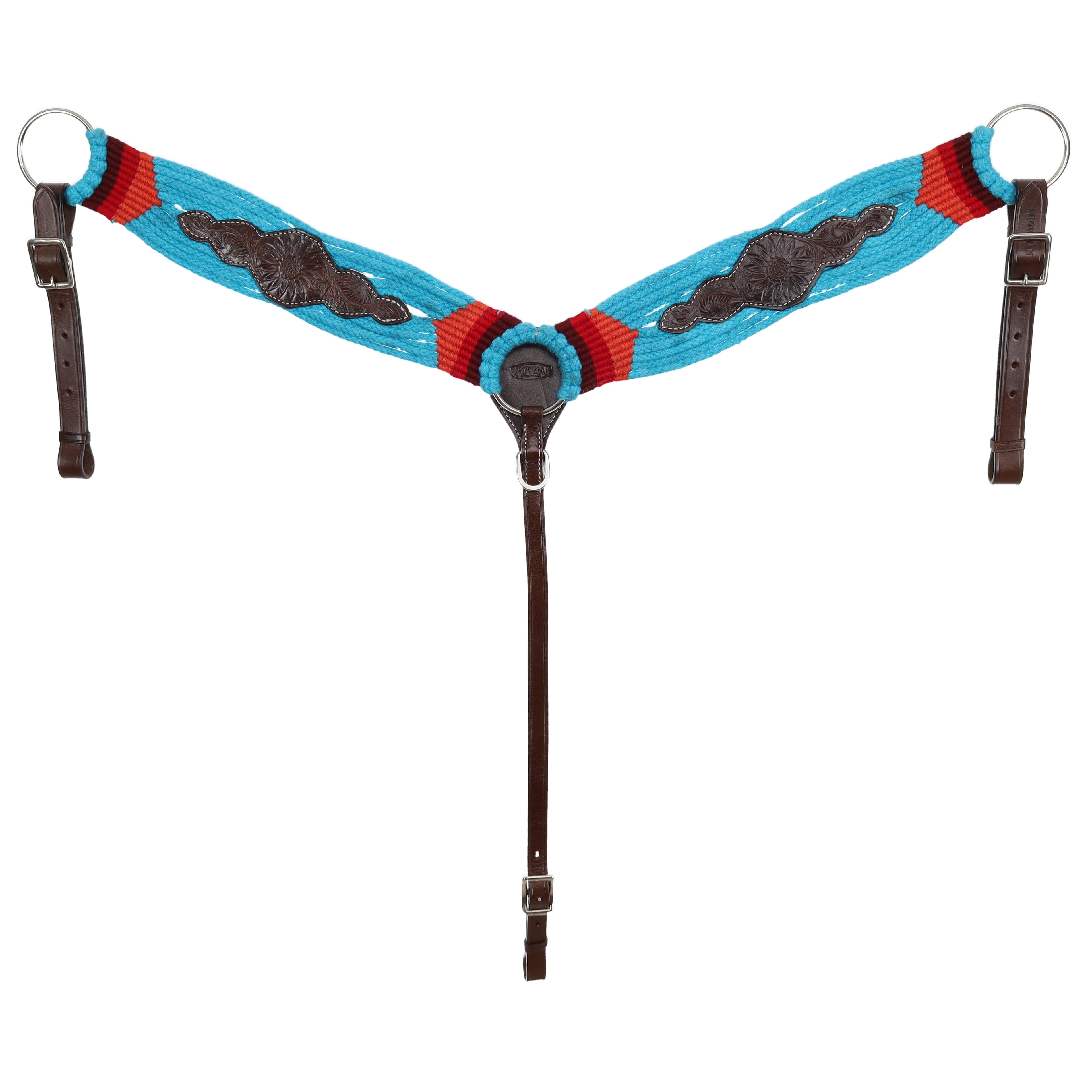 Showman Blooming Blue Mohair Breastcollar