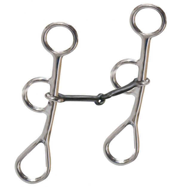 Showman Stainless steel colt snaffle bit with 6