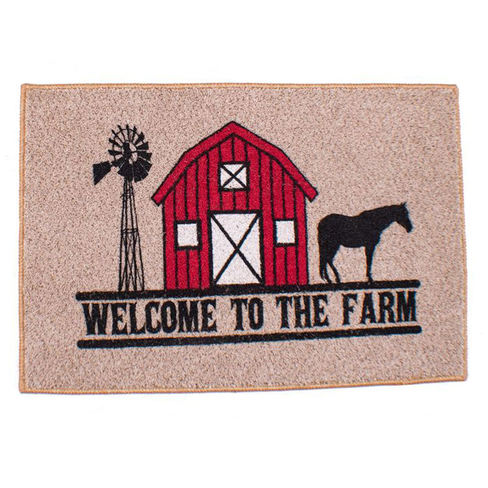 27" x 18" "Welcome To The Farm" floor mat