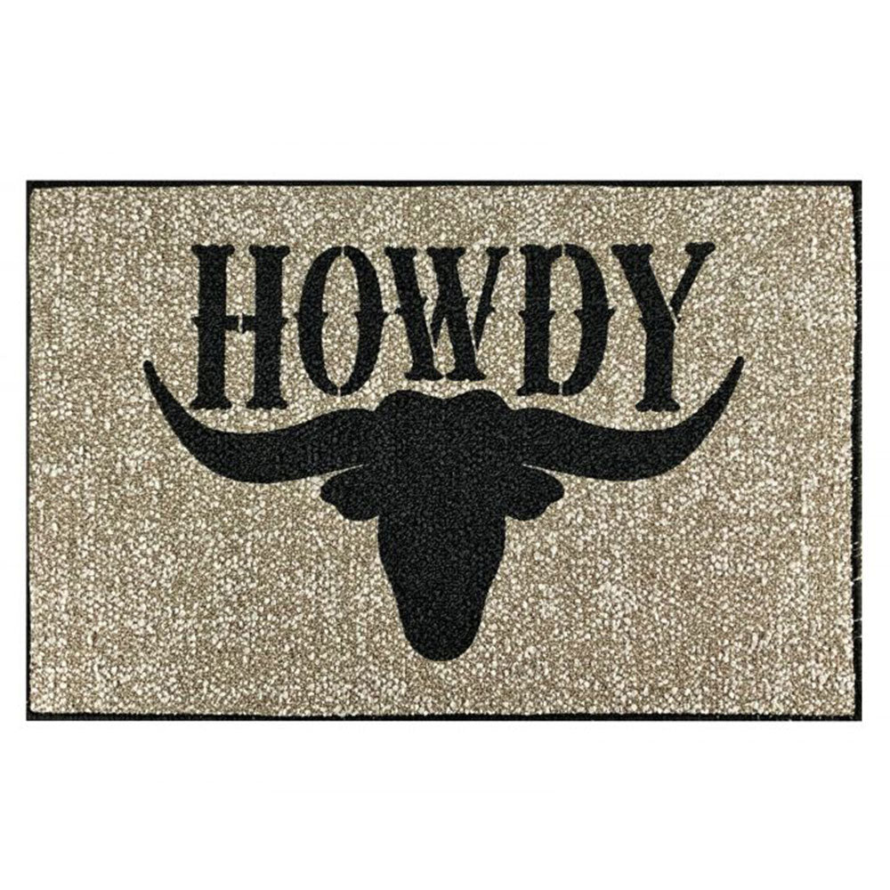 27" x 18" Howdy Steer Welcome mat