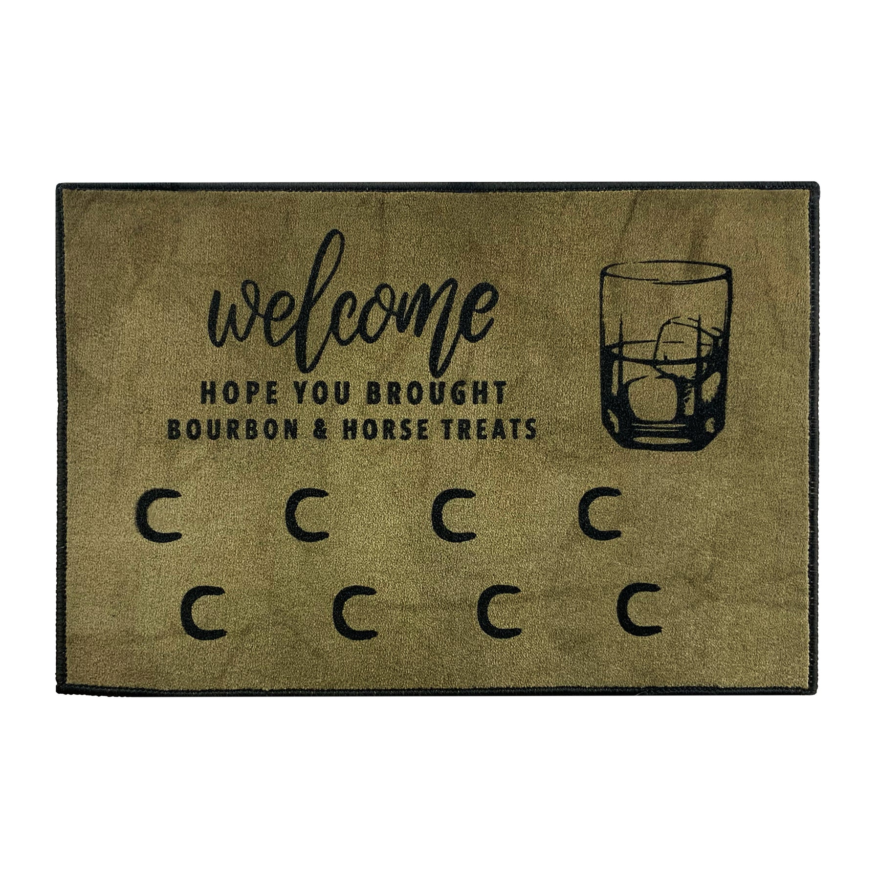 Bourbon and Horse Treats Doormat