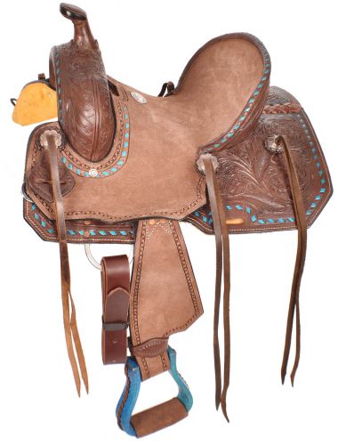 10", 12" Double T Youth hard seat roping style saddle