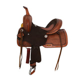 Double T Priscilla Barrel Style Saddle - 13 Inch